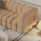 Skandinavisches Sofa Beige Wohnzimmertuxedo Arm Standard Tufted Sofe