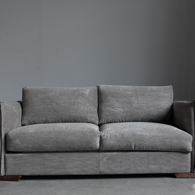 Divano divano scandinavo in tessuto soggiorno cuscini di divano standard braccio quadrato