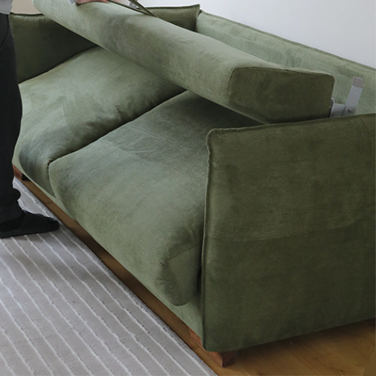 Divano divano scandinavo in tessuto soggiorno cuscini di divano standard braccio quadrato