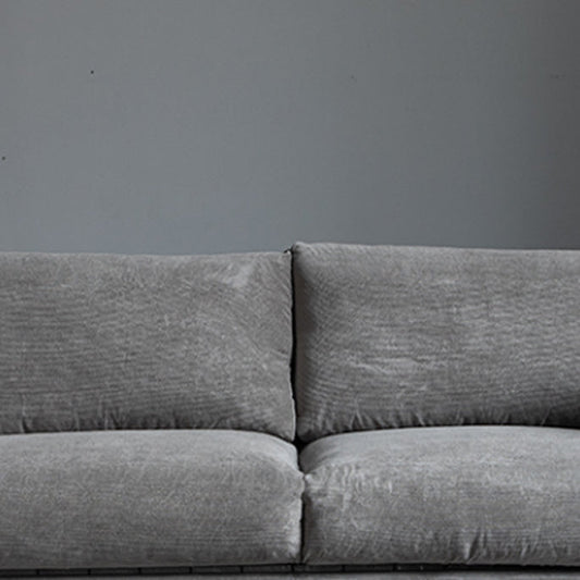 Skandinavisches Sofa Stoff Wohnzimmer Kissen Quadratarm Standardsofa Bett