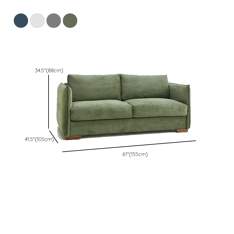 Divano divano scandinavo in tessuto soggiorno cuscini di divano standard braccio quadrato