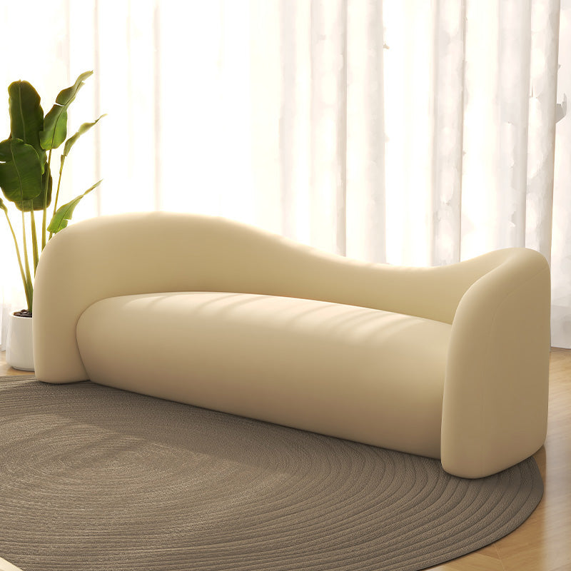Tessuto scandinavo in tessuto da soggiorno smoking braccio sedute bianche curve