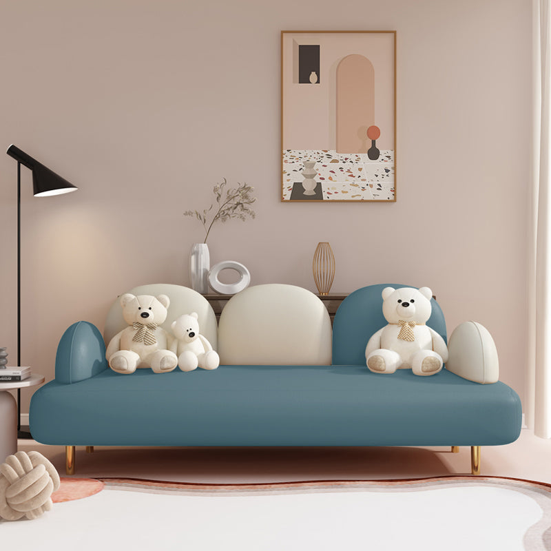 Zeitgenössisches Sitzplatz Leder 3 Sitzer Wohnzimmer eingebraucht