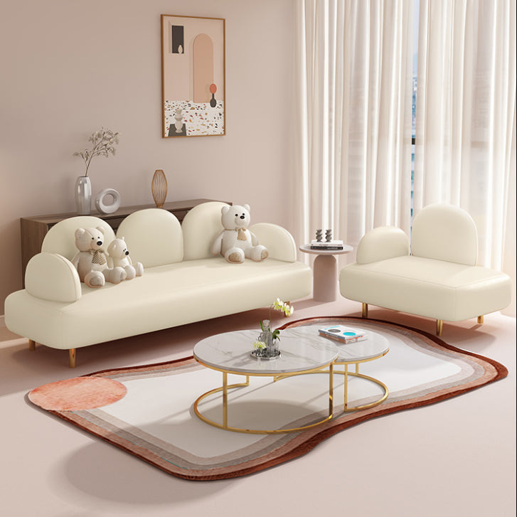 Zeitgenössisches Sitzplatz Leder 3 Sitzer Wohnzimmer eingebraucht