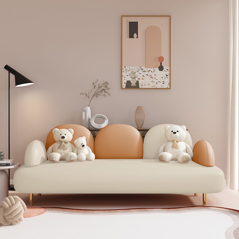 Zeitgenössisches Sitzplatz Leder 3 Sitzer Wohnzimmer eingebraucht