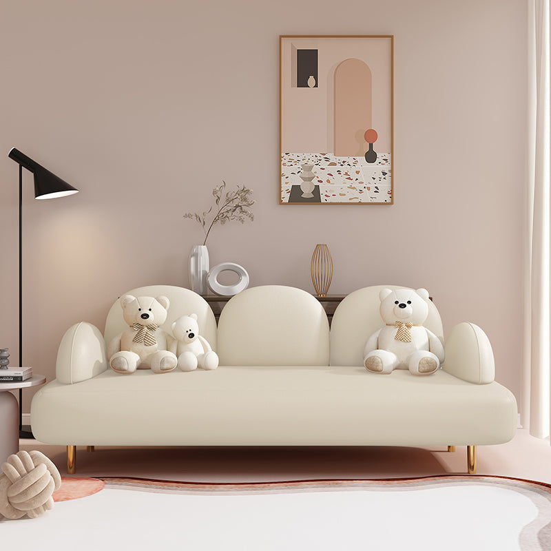 Zeitgenössisches Sitzplatz Leder 3 Sitzer Wohnzimmer eingebraucht