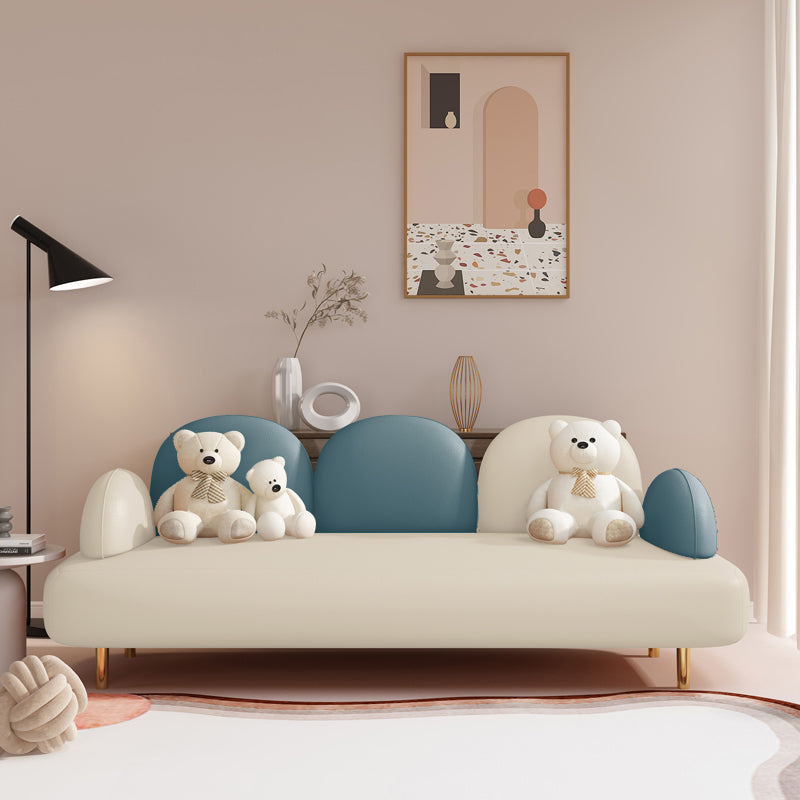 Zeitgenössisches Sitzplatz Leder 3 Sitzer Wohnzimmer eingebraucht