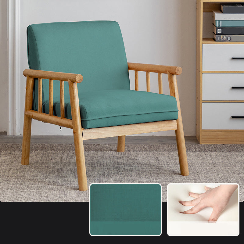 Contemporary Square Arm Sofa 31.49" High Linen Sofa with Tight Back