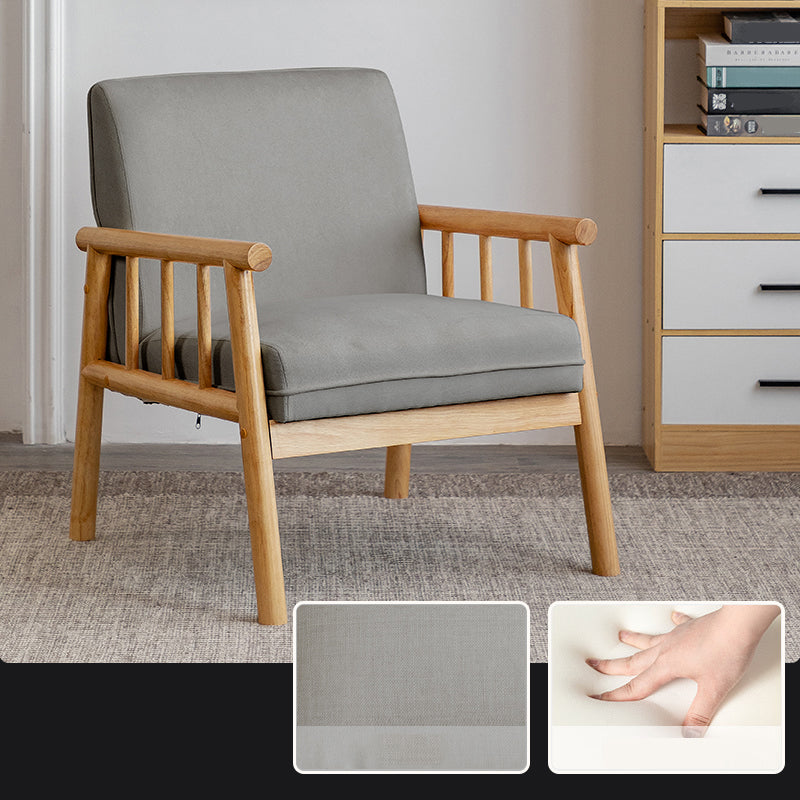 Contemporary Square Arm Sofa 31.49" High Linen Sofa with Tight Back