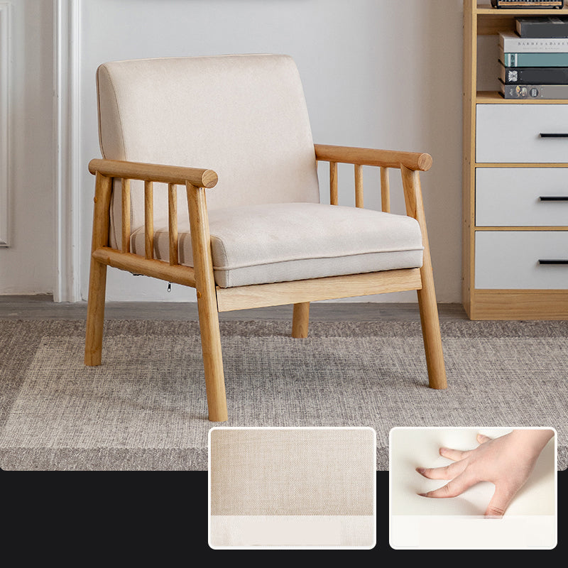 Contemporary Square Arm Sofa 31.49" High Linen Sofa with Tight Back