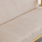 Contemporary Square Arm Sofa 31.49" High Linen Sofa with Tight Back
