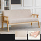 Contemporary Square Arm Sofa 31.49" High Linen Sofa with Tight Back