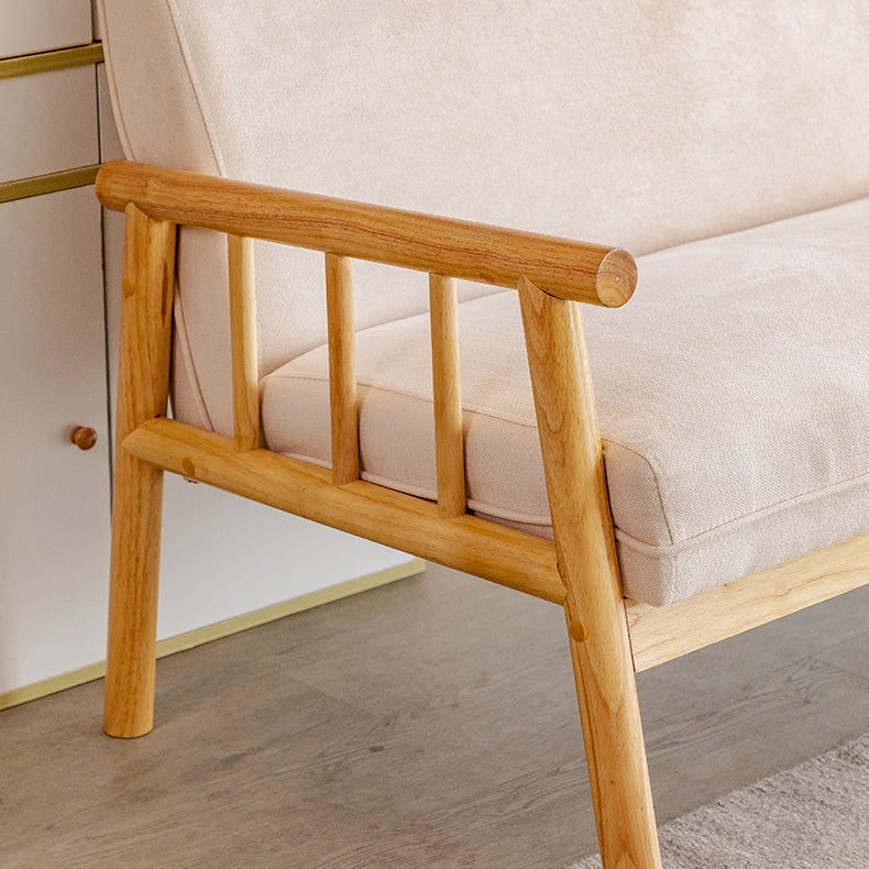 Contemporary Square Arm Sofa 31.49" High Linen Sofa with Tight Back