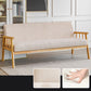Contemporary Square Arm Sofa 31.49" High Linen Sofa with Tight Back