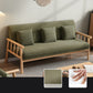 Contemporary Square Arm Sofa 31.49" High Linen Sofa with Tight Back