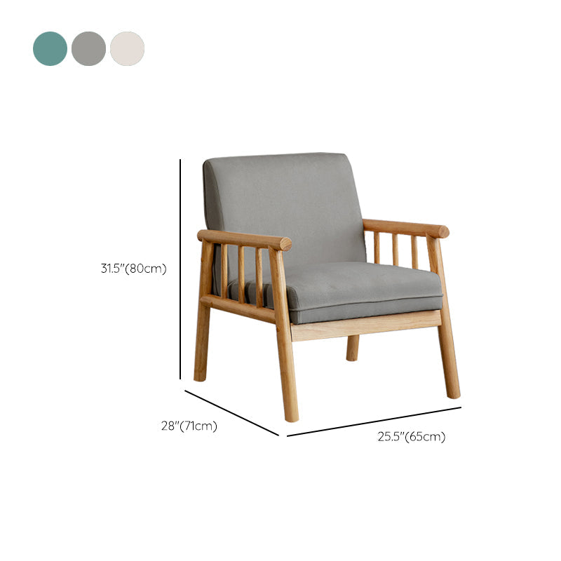 Contemporary Square Arm Sofa 31.49" High Linen Sofa with Tight Back