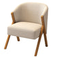 Scandinavian Wooden Accent Armchair Solid Color Arms Included Armchair Clearhalo 'Accent Chairs' 'accent_chairs' 'Chairs & Seating' 'furn' 'furn_accent_chairs' 'Furniture' 'Living Room Furniture' 7592113