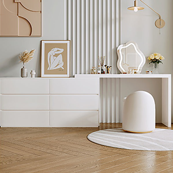 15 "brede Scandinavische ijdelheid tafel houten witte make-up ijdelheid