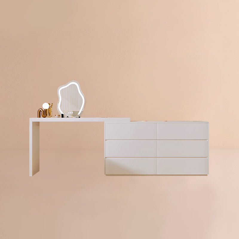 15 "brede Scandinavische ijdelheid tafel houten witte make-up ijdelheid