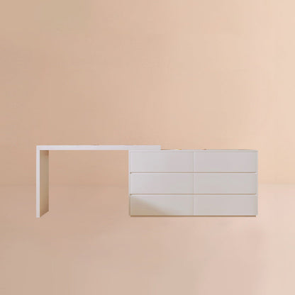 15 "brede Scandinavische ijdelheid tafel houten witte make-up ijdelheid