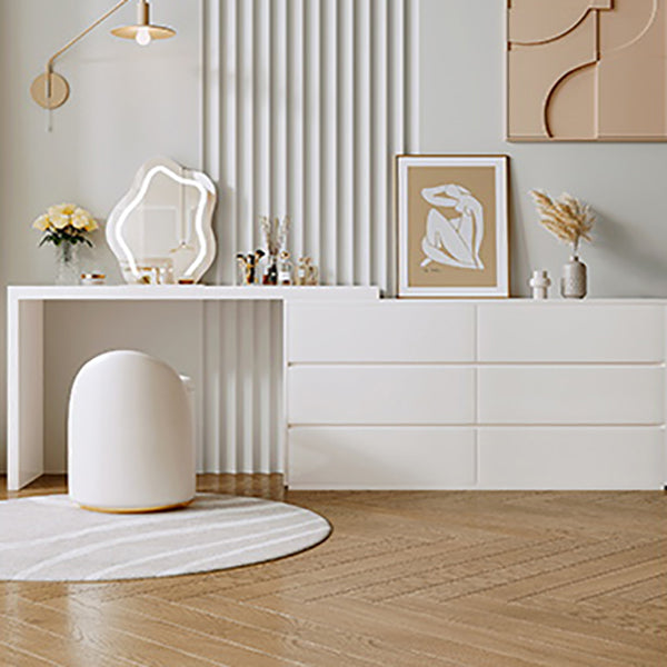 15 "brede Scandinavische ijdelheid tafel houten witte make-up ijdelheid