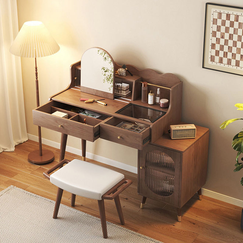 17 "brede traditionele ijdelheid tafel houten make-up ijdelheid met lade