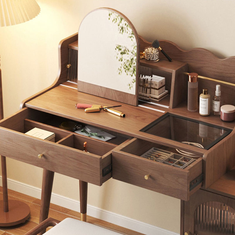 17 "brede traditionele ijdelheid tafel houten make-up ijdelheid met lade