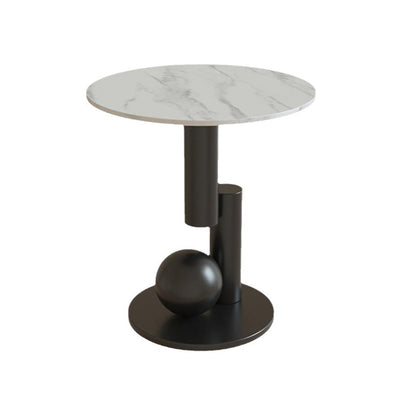 Metal Abstract Base Cocktail Table Glam Slate Top Coffee Table