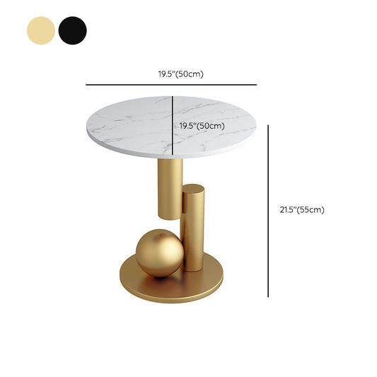 Tavolino da cocktail di base astratta in metallo tavolino top tavolino