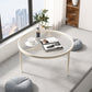 Iron 3 Legs Rectangle Cocktail Table Round Glass Top Coffee Table Clearhalo 'Coffee & Accent Tables' 'Coffee Tables' 'coffee_tables' 'furn' 'furn_coffee_tables' 'Furniture' 'Living Room Furniture' 7592324