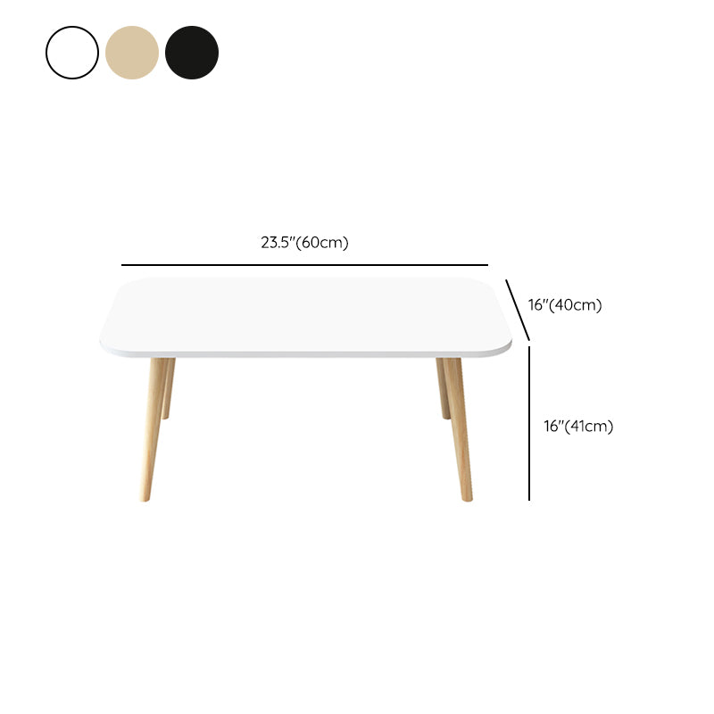 Contemporary 3 Legs and 4 Legs Cocktail Table Wooden Coffee Table