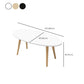 Contemporary 3 Legs and 4 Legs Cocktail Table Wooden Coffee Table
