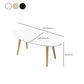 Contemporary 3 Legs and 4 Legs Cocktail Table Wooden Coffee Table