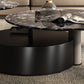 Minimalistic Slate Coffee Table Round Bunching Coffee Table Sets for Living Room Clearhalo 'Coffee & Accent Tables' 'Coffee Tables' 'coffee_tables' 'furn' 'furn_coffee_tables' 'Furniture' 'Living Room Furniture' 7592428