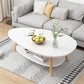 Minimalistic Single Coffee Table Wood Contemporary Cocktail Table with Shelf Clearhalo 'Coffee & Accent Tables' 'Coffee Tables' 'coffee_tables' 'furn' 'furn_coffee_tables' 'Furniture' 'Living Room Furniture' 7592431