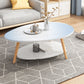Minimalistic Single Coffee Table Wood Contemporary Cocktail Table with Shelf Clearhalo 'Coffee & Accent Tables' 'Coffee Tables' 'coffee_tables' 'furn' 'furn_coffee_tables' 'Furniture' 'Living Room Furniture' 7592434