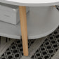 Minimalistic Single Coffee Table Wood Contemporary Cocktail Table with Shelf Clearhalo 'Coffee & Accent Tables' 'Coffee Tables' 'coffee_tables' 'furn' 'furn_coffee_tables' 'Furniture' 'Living Room Furniture' 7592447