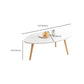 Minimalistic Single Coffee Table Wood Contemporary Cocktail Table with Shelf Clearhalo 'Coffee & Accent Tables' 'Coffee Tables' 'coffee_tables' 'furn' 'furn_coffee_tables' 'Furniture' 'Living Room Furniture' 7592455