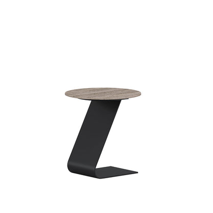 Mesa de centro minimalista de pizarra, juegos de mesa de centro redondos para sala de estar