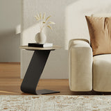 Tavolino in ardesia minimalista rotondo raggruppamento set di tavolini per soggiorno