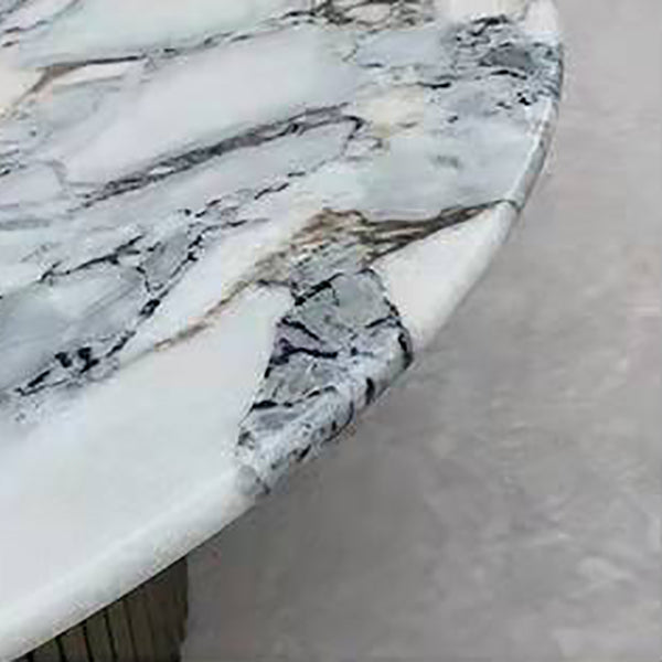 Contemporary Slate Coffee Table Round Bunching Coffee Table Sets for Living Room