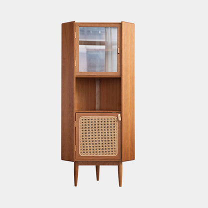 Minimalism Rectangle Storage Cabinet Solid Wood Accent Cabinet 26"L x 18"W x 57"H Clearhalo 'Cabinets & Chests' 'cabinets_chests' 'furn' 'furn_cabinets_chests' 'Furniture' 'Living Room Furniture' 7592573