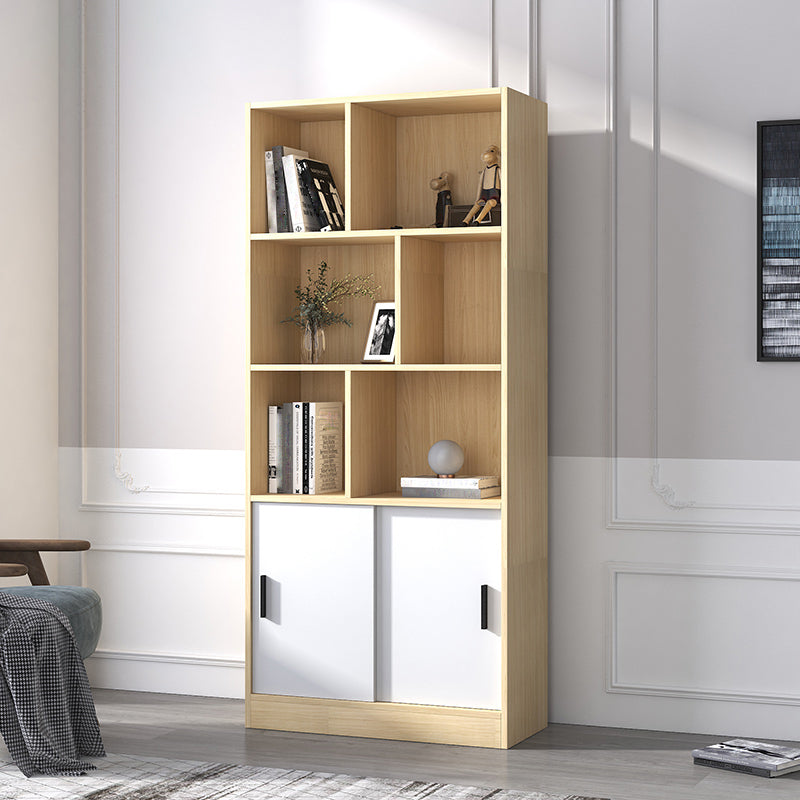 Standard Accent Cabinet No Distressing Water Resistant Wood Cabinet 31.5"L x 13.8"W x 70.9"H Natural 2 Clearhalo 'Cabinets & Chests' 'cabinets_chests' 'furn' 'furn_cabinets_chests' 'Furniture' 'Living Room Furniture' 7592595