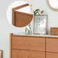 Modern Rectangle Wood Side Cabinet Soft Close Drawers Storage Cabinet