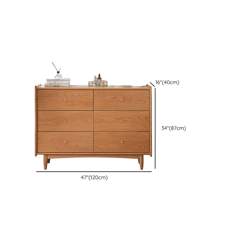 Modern Rectangle Wood Side Cabinet Soft Close Drawers Storage Cabinet