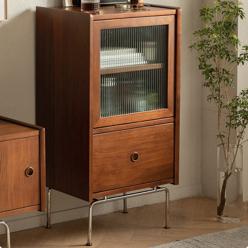 Minimal Rectangle Living Room Storage Chest Mid-Century Modern Wooden Accent Chest