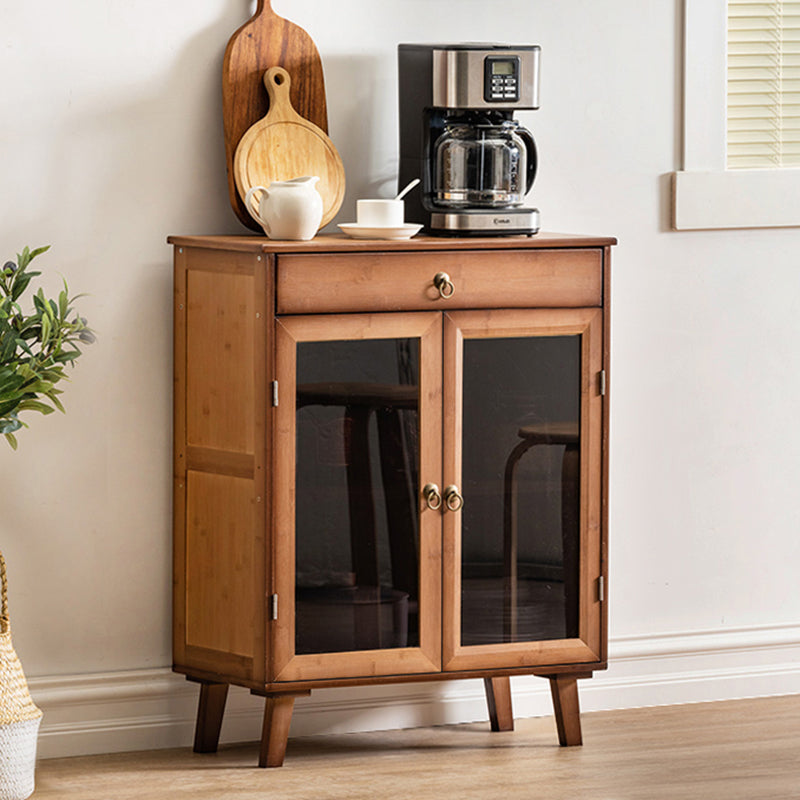 Contemporary Rectangle Storage Cabinet Solid Wood Accent Cabinet 26"L x 12"W x 33"H 1 Clearhalo 'Cabinets & Chests' 'cabinets_chests' 'furn' 'furn_cabinets_chests' 'Furniture' 'Living Room Furniture' 7592852