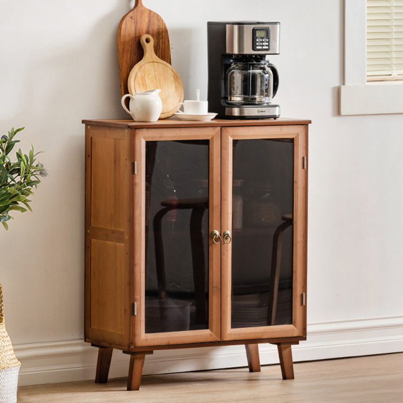 Contemporary Rectangle Storage Cabinet Solid Wood Accent Cabinet 26"L x 12"W x 33"H Drawer Not Included Clearhalo 'Cabinets & Chests' 'cabinets_chests' 'furn' 'furn_cabinets_chests' 'Furniture' 'Living Room Furniture' 7592855