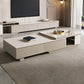 Rectangle Cocktail Table Stone Glam 1 Coffee Table with Storage