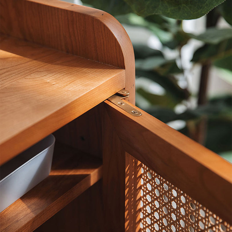 Mid-Century Rectangle Storage Cabinet Solid Wood Accent Cabinet Clearhalo 'Cabinets & Chests' 'cabinets_chests' 'furn' 'furn_cabinets_chests' 'Furniture' 'Living Room Furniture' 7592903